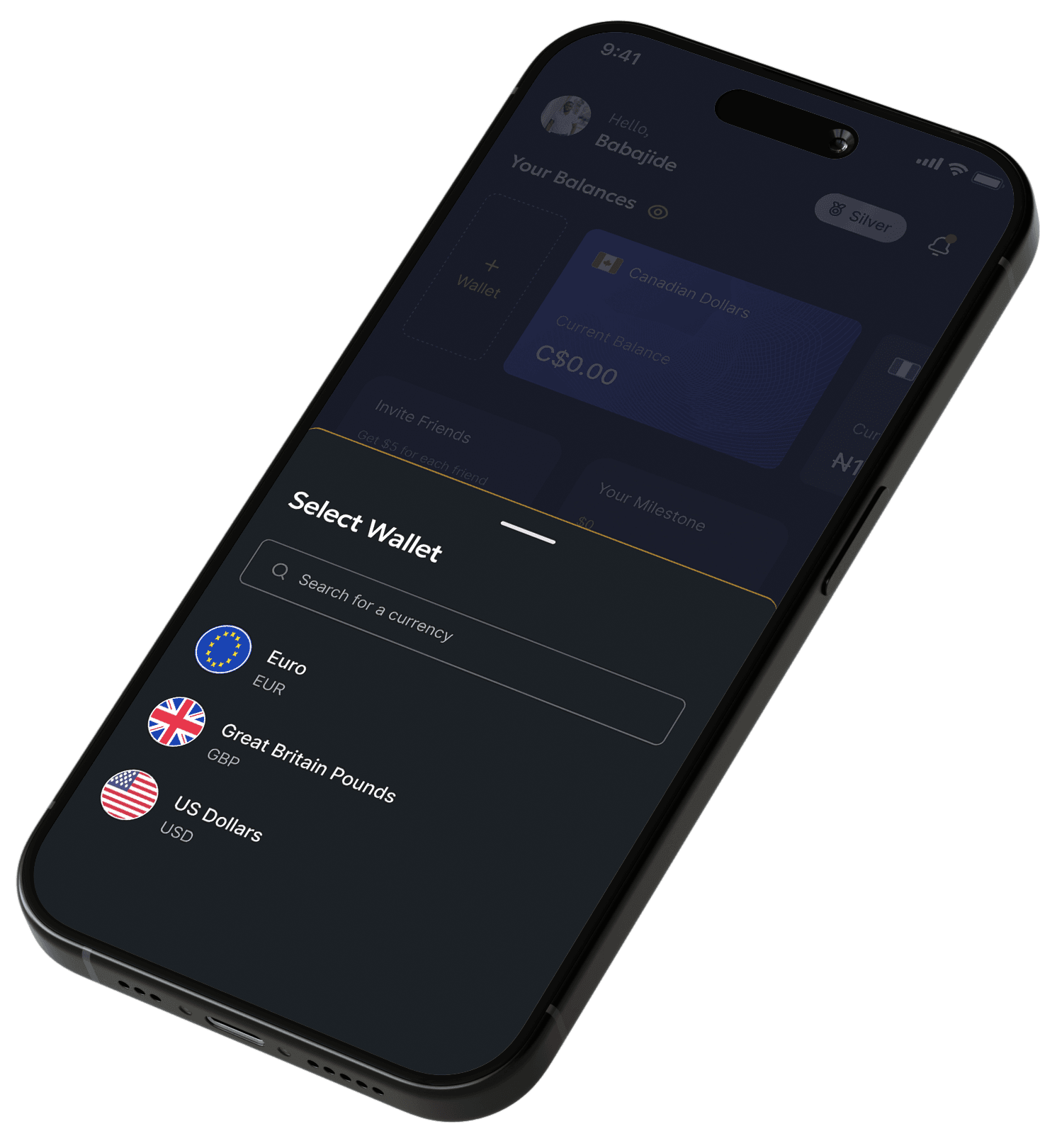 International Bank account desktop